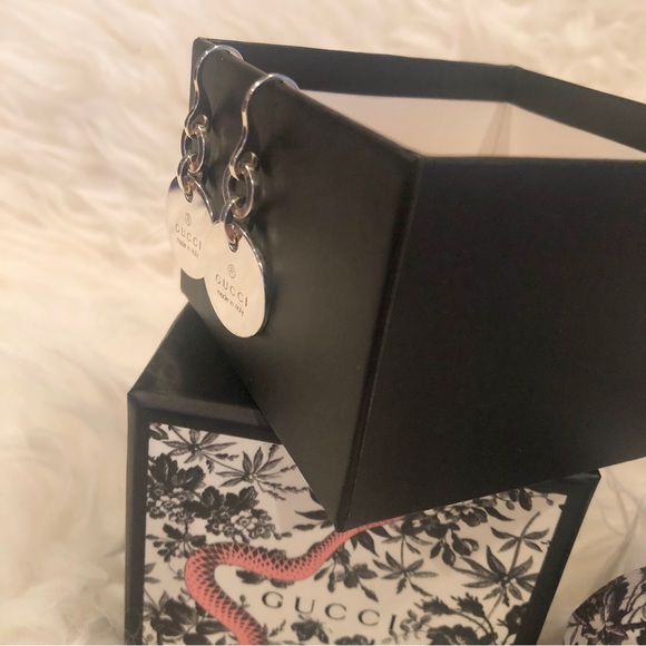 Gucci Sterling Silver Round Drop Earings*NWB - Picture 2 of 4